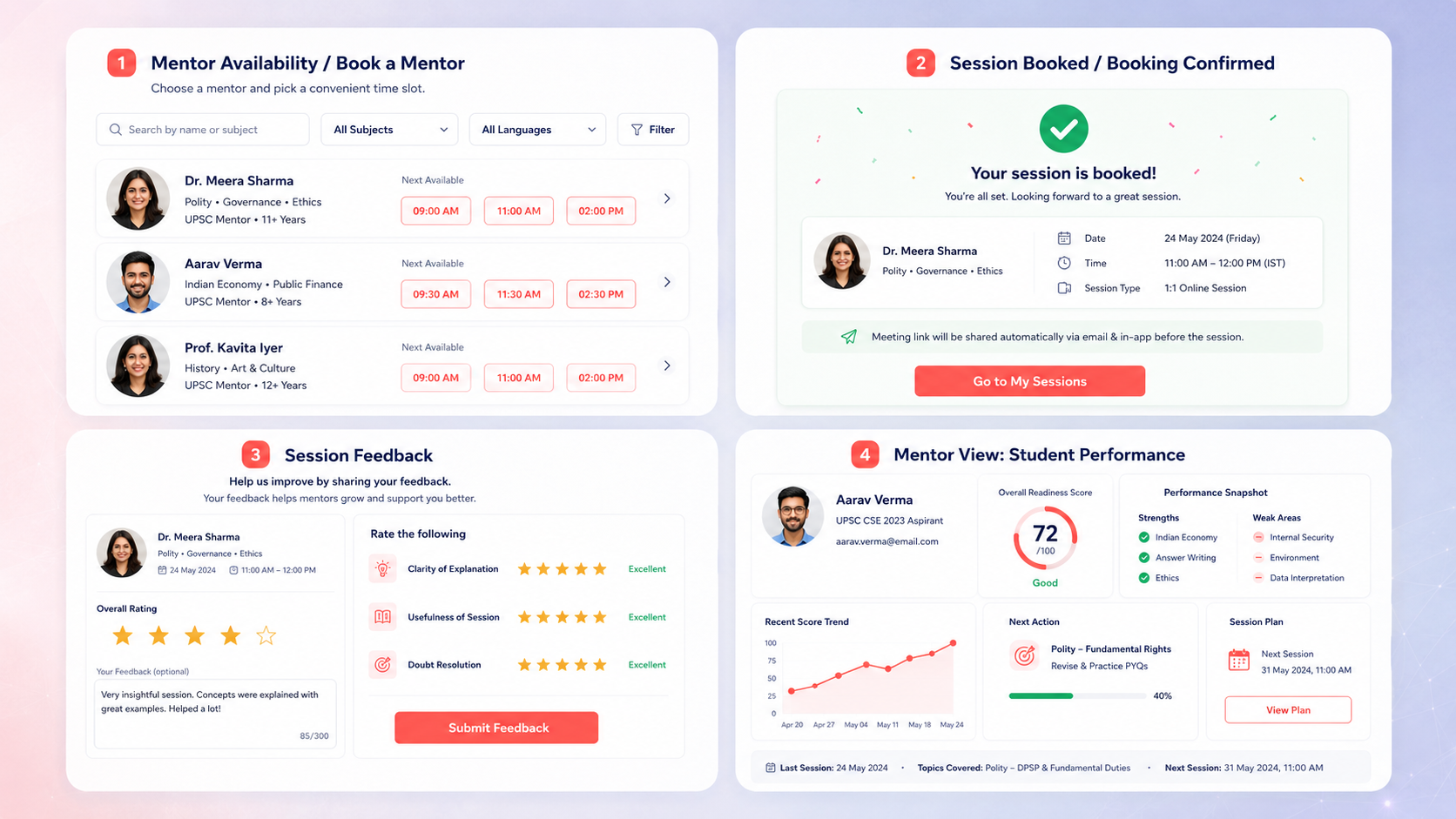 ARAM mentorship session booking